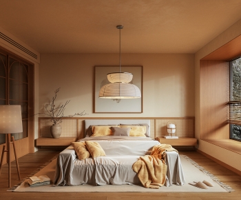 Wabi-sabi Style Bedroom-ID:116395005