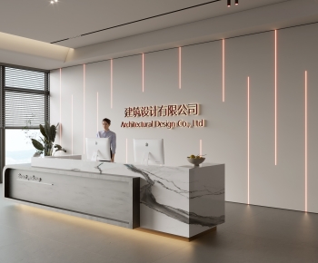 Modern Office Reception Desk-ID:366956958