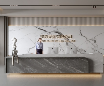 Modern Office Reception Desk-ID:359232903