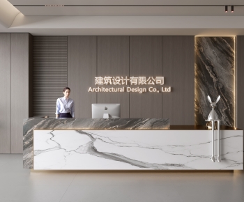 Modern Office Reception Desk-ID:269165046