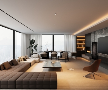 Modern A Living Room-ID:844360111