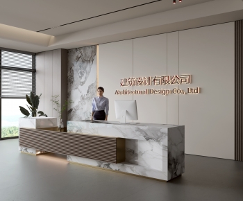 Modern Office Reception Desk-ID:335340986