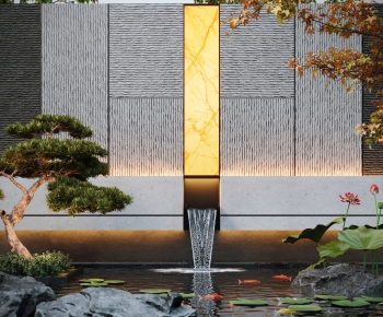 Modern Rockery Waterscape-ID:699893954