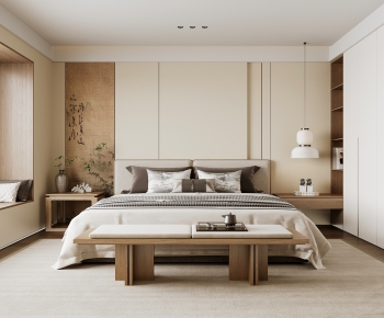 New Chinese Style Bedroom-ID:141351949