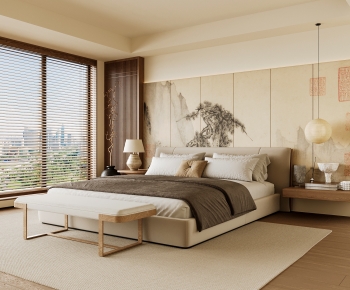 New Chinese Style Bedroom-ID:583388092