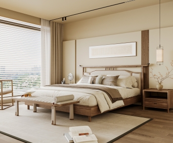 New Chinese Style Bedroom-ID:369817026