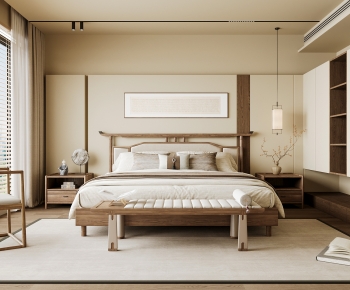 New Chinese Style Bedroom-ID:298074966