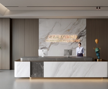 Modern Office Reception Desk-ID:430819032