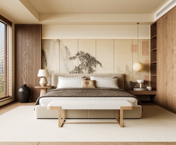 New Chinese Style Bedroom-ID:464060074