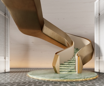 Modern Rotating Staircase-ID:121443998