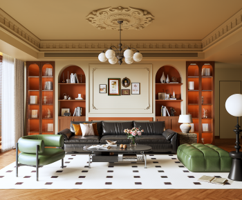 French Style A Living Room-ID:453866003