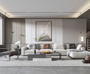 Modern A Living Room-ID:585422048