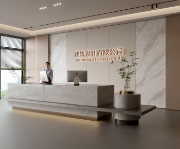 Modern Office Reception Desk-ID:176451925