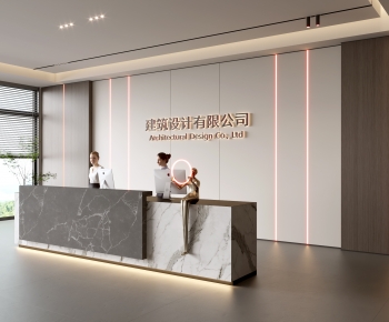 Modern Office Reception Desk-ID:161402943
