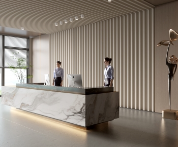 Modern Office Reception Desk-ID:928161163