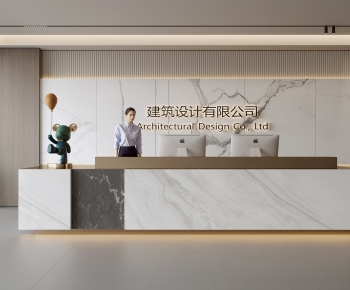 Modern Office Reception Desk-ID:949152955