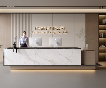 Modern Office Reception Desk-ID:139625079