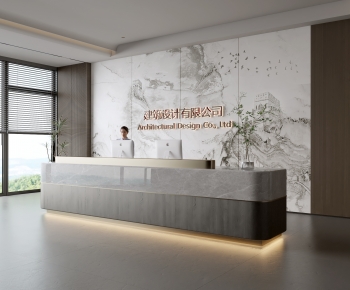 Modern Office Reception Desk-ID:993104939