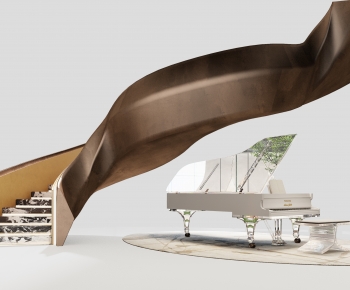 Modern Rotating Staircase-ID:826054103