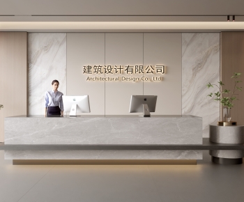 Modern Office Reception Desk-ID:295995953