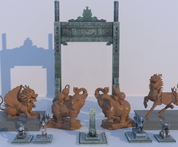 Chinese Style Sculpture-ID:723248007