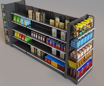 Modern Supermarket Shelf-ID:466010698