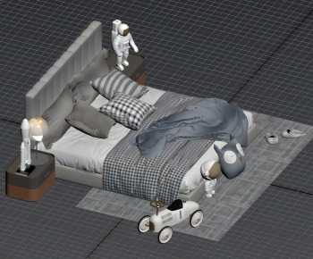 Modern Child's Bed-ID:820776948