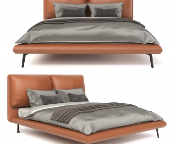 Modern Double Bed-ID:733670958