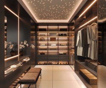 Modern Clothes Storage Area-ID:697700024