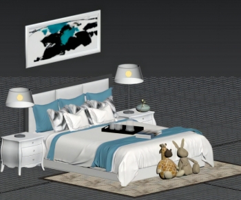 Modern Child's Bed-ID:797262916