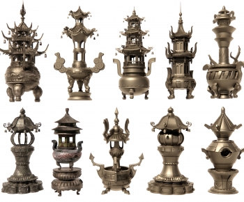 Chinese Style Decorative Set-ID:964078934