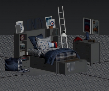 Modern Child's Bed-ID:610224968