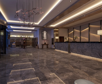 New Chinese Style Lobby Hall-ID:245721108