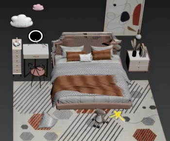 Modern Child's Bed-ID:107290781