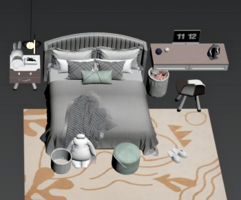 Modern Child's Bed-ID:932993899