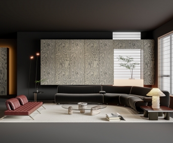 Modern A Living Room-ID:650749261