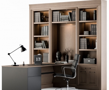 Modern Office Desk And Chair-ID:150975948