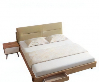 Modern Double Bed-ID:990654957