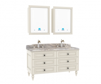 European Style Bathroom Cabinet-ID:612463951