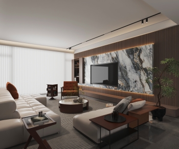 Modern A Living Room-ID:982393982