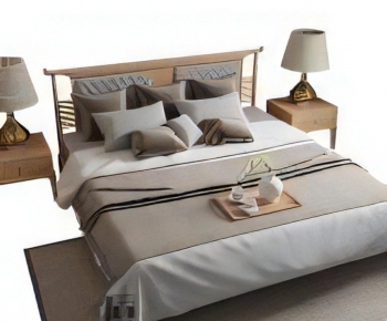 Modern Double Bed-ID:518167971
