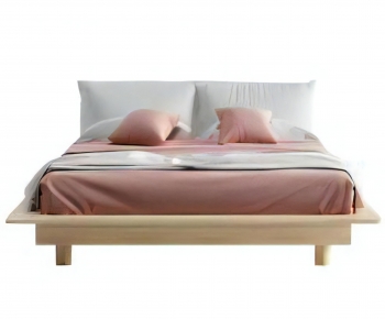 Modern Double Bed-ID:375437026