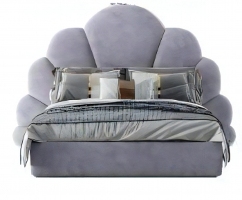 Modern Double Bed-ID:802373897