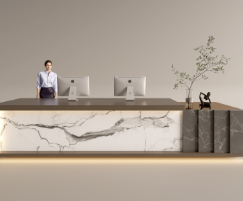 Modern Reception Desk-ID:444731005