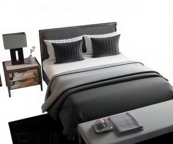 Modern Double Bed-ID:144150976