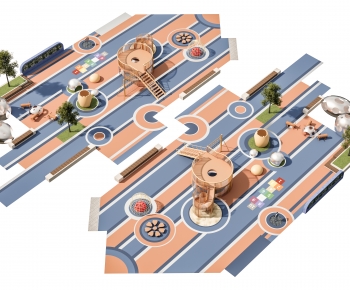 Modern Park Landscape-ID:644507884