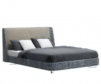 Modern Double Bed-ID:802578933