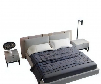 Modern Double Bed-ID:850307948