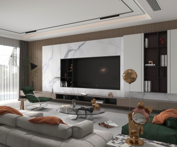 Modern A Living Room-ID:396727096