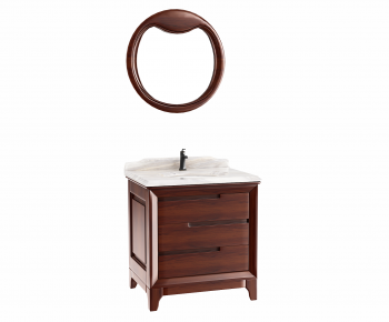 Simple European Style Bathroom Cabinet-ID:425589089